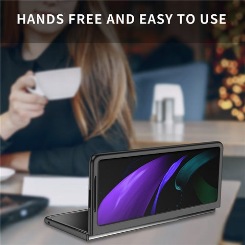 For Samsung Galaxy Z Fold2 5G Rubberized Finish Hard PC Scratch-resistant Folding Mobile Phone Case Cover