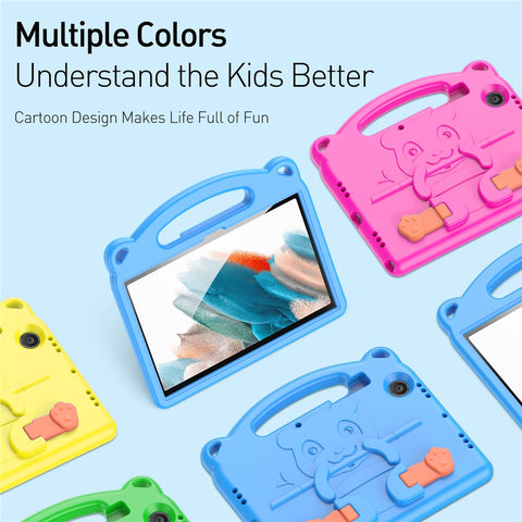 DUX DUCIS For Samsung Galaxy Tab A8 10.5 (2021) / A8 10.5 (2022) Cartoon Panda EVA Foam Kickstand Case, Drop-Proof Cushions Multiple Colors Cute Cartoon Design Tablet Case