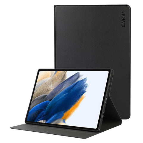 ENKAY HAT PRINCE For Samsung Galaxy Tab A8 10.5 (2021) / (2022) X200 / X205 Stand Design Auto Wake / Sleep Premium PU Leather + TPU Tablet Cover Case