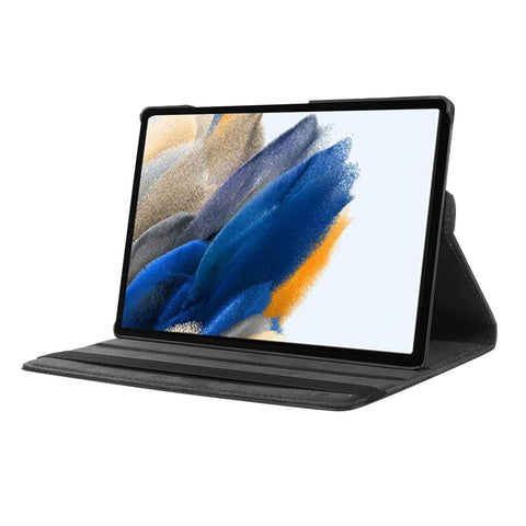 ENKAY HAT PRINCE For Samsung Galaxy Tab A8 10.5 (2021) / (2022) X200 / X205 360-degree Rotating Stand Design Litchi Texture Auto Wake / Sleep Premium PU Leather Tablet Case