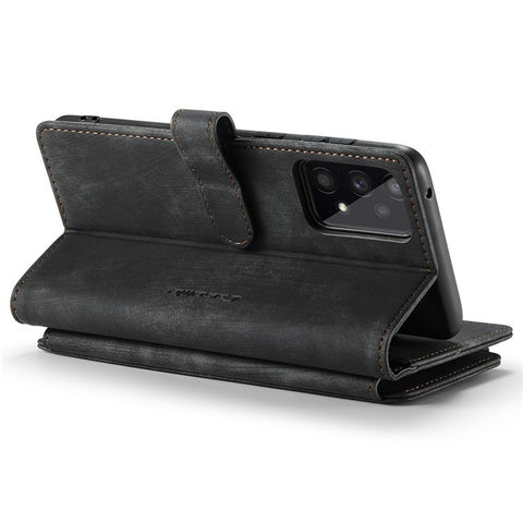 For Samsung Galaxy A33 5G Phone Cases with Strap CASEME C30 Zipper Multiple Card Holder PU Leather Cover