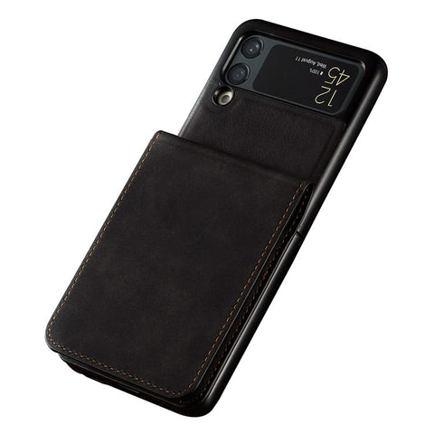 FORWENW for Samsung Galaxy Z Flip3 5G Fantasy Series Skin-touch Cover Card Slot Design PU Leather Anti-fall Cell Phone Case