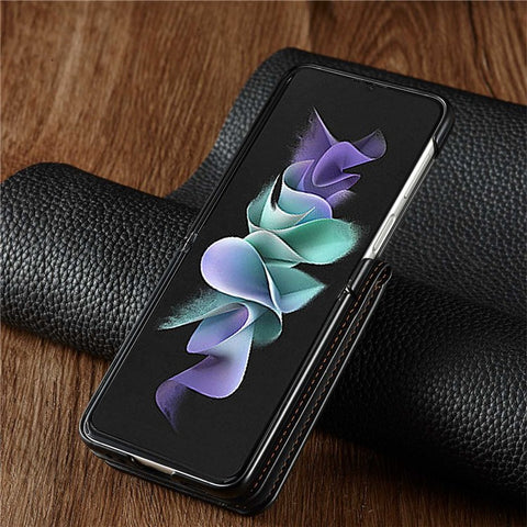 FORWENW for Samsung Galaxy Z Flip3 5G Fantasy Series Skin-touch Cover Card Slot Design PU Leather Anti-fall Cell Phone Case