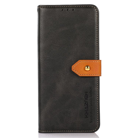 KHAZNEH for Samsung Galaxy M53 5G Dual Color Leather Flip Wallet Phone Case Secure Magnetic Closure Plus Stand Function Folio Cover