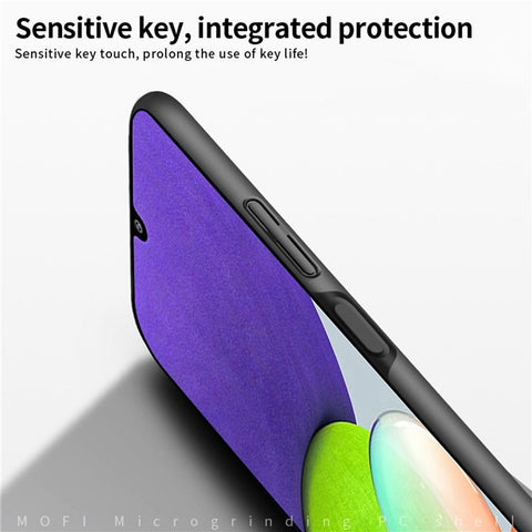 MOFI JK PC Series-1 Shield for Samsung Galaxy A22 4G (EU Version)/M22 Hard PC Ultra-Thin Cover Secure Grip Coated Non-Slip Matte Surface Camera Protection Phone Case with Strap