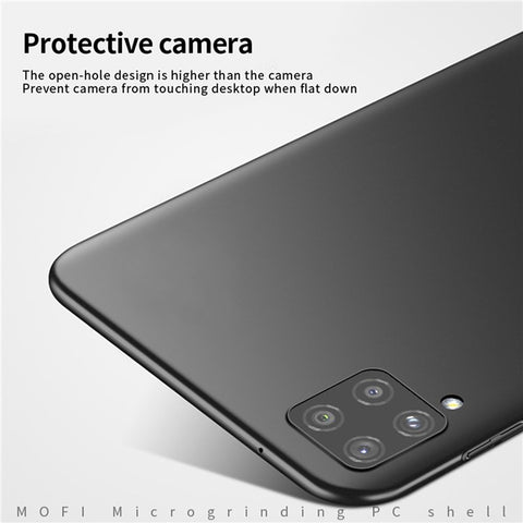 MOFI JK PC Series-1 Shield for Samsung Galaxy A22 4G (EU Version)/M22 Hard PC Ultra-Thin Cover Secure Grip Coated Non-Slip Matte Surface Camera Protection Phone Case with Strap
