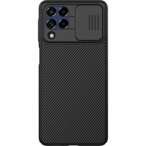 NILLKIN CamShield Hard PC Phone Case for Samsung Galaxy M53 5G Twill Texture Anti-drop Protective Cover