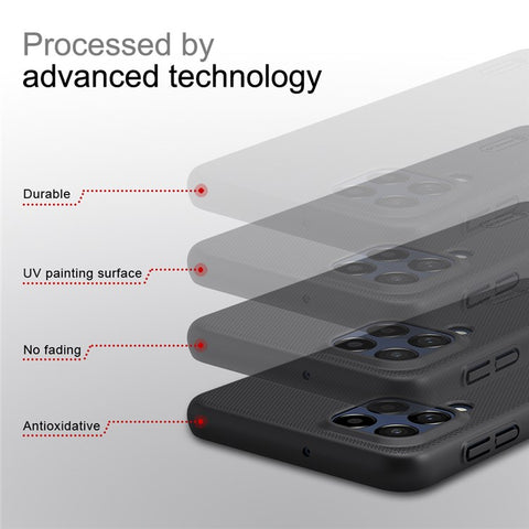 NILLKIN Super Frosted Shield Phone Case for Samsung Galaxy M53 5G Shockproof Matte Finish Surface Hard PC Phone Cover Shell