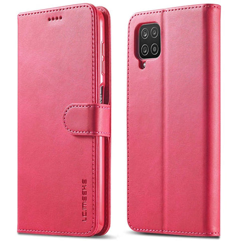 LC.IMEEKE Flip Phone Cover for Samsung Galaxy M53 5G, PU Leather TPU Shockproof Shell Folding Stand Folio Case