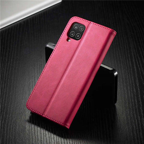 LC.IMEEKE Flip Phone Cover for Samsung Galaxy M53 5G, PU Leather TPU Shockproof Shell Folding Stand Folio Case