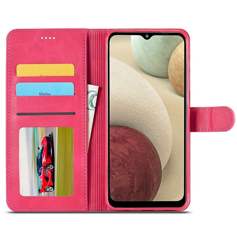 LC.IMEEKE Flip Phone Cover for Samsung Galaxy M53 5G, PU Leather TPU Shockproof Shell Folding Stand Folio Case