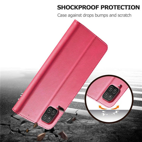 LC.IMEEKE Flip Phone Cover for Samsung Galaxy M53 5G, PU Leather TPU Shockproof Shell Folding Stand Folio Case