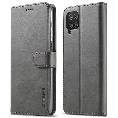 LC.IMEEKE Flip Phone Cover for Samsung Galaxy M53 5G, PU Leather TPU Shockproof Shell Folding Stand Folio Case