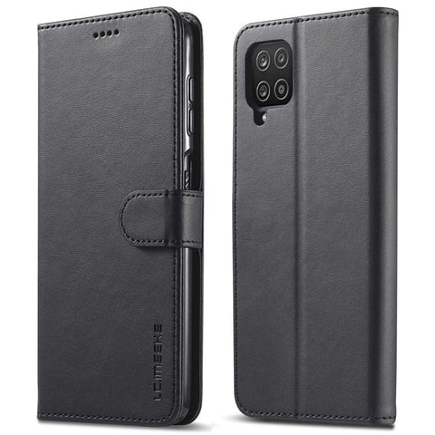 LC.IMEEKE Flip Phone Cover for Samsung Galaxy M53 5G, PU Leather TPU Shockproof Shell Folding Stand Folio Case