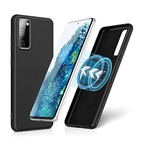 Liquid Series for Samsung Galaxy S20 FE 2022/S20 FE/S20 Fan Edition/S20 FE 5G/S20 Fan Edition 5G/S20 Lite Magnetic Liquid Silicone Case Soft TPU Microfiber Lining Drop Protective Cover