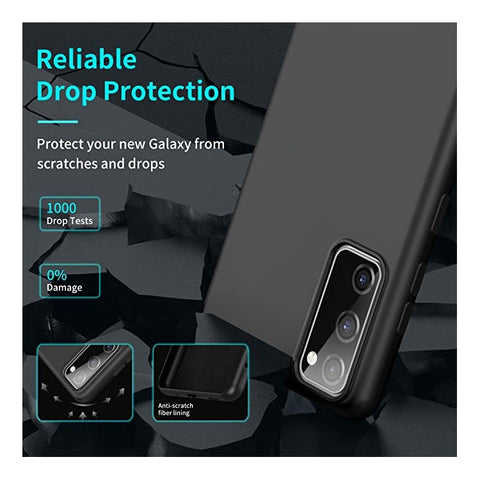 Liquid Series for Samsung Galaxy S20 FE 2022/S20 FE/S20 Fan Edition/S20 FE 5G/S20 Fan Edition 5G/S20 Lite Magnetic Liquid Silicone Case Soft TPU Microfiber Lining Drop Protective Cover