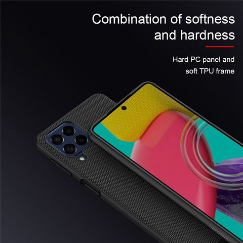 NILLKIN Nylon Fiber Texture Case for Samsung Galaxy M53 5G, PC+TPU Dust-proof Anti-scratch Back Cover