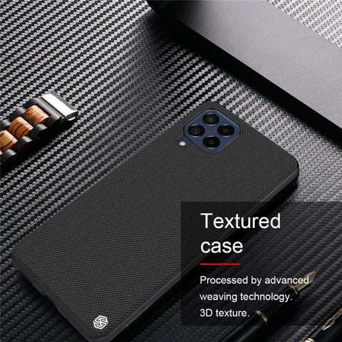 NILLKIN Nylon Fiber Texture Case for Samsung Galaxy M53 5G, PC+TPU Dust-proof Anti-scratch Back Cover