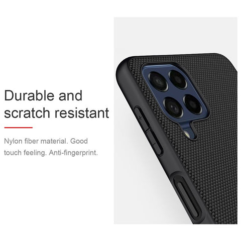 NILLKIN Nylon Fiber Texture Case for Samsung Galaxy M53 5G, PC+TPU Dust-proof Anti-scratch Back Cover