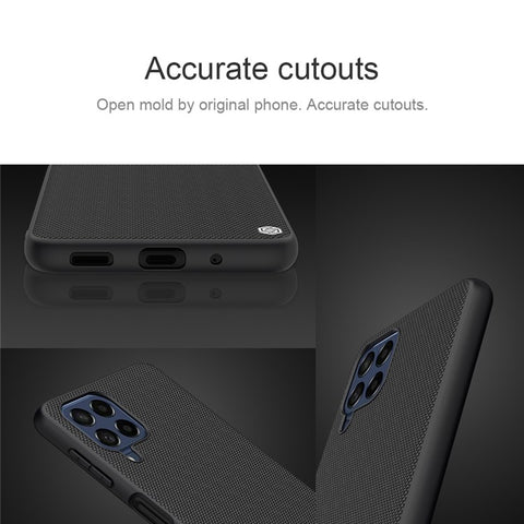 NILLKIN Nylon Fiber Texture Case for Samsung Galaxy M53 5G, PC+TPU Dust-proof Anti-scratch Back Cover