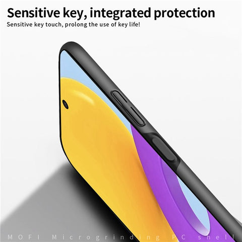 MOFI JK PC Series-1 Shield for Samsung Galaxy M52 5G Cell Phone Case Matte Finish Hard PC Wear-resistant Protective Shell with Strap