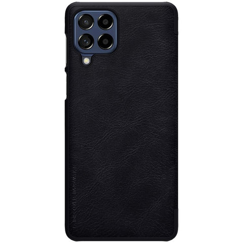 NILLKIN Qin Series for Samsung Galaxy M53 5G Scratch-resistant Anti-fall Card Holder PU Leather Shell Phone Case