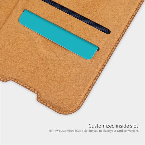 NILLKIN Qin Series for Samsung Galaxy M53 5G Scratch-resistant Anti-fall Card Holder PU Leather Shell Phone Case