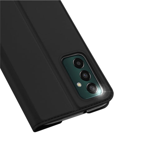 DUX DUCIS Skin Pro Series for Samsung Galaxy M13 4G Fully Wrapped Leather Case, Card Holder Stand Flip Phone Shell