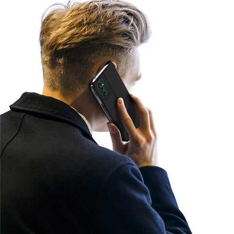DUX DUCIS Skin Pro Series for Samsung Galaxy M13 4G Fully Wrapped Leather Case, Card Holder Stand Flip Phone Shell