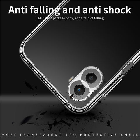 MOFI Back Shell for Huawei nova 10 SE 4G, Transparent Phone Case Scratch-resistant TPU Protective Cover