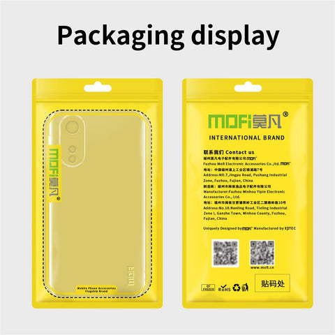 MOFI Series for Oppo A58 5G Transparent Phone Case Drop-proof Soft TPU Protective Back Cover