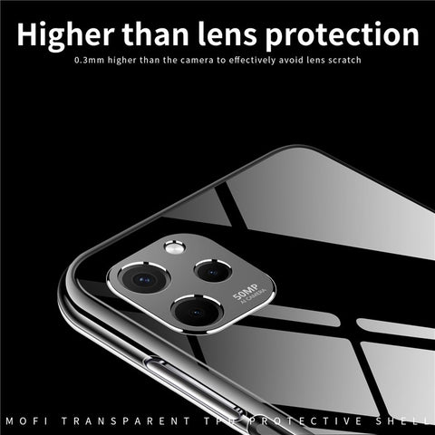 MOFI Crystal Clear Case for Huawei nova Y61 4G Protective Phone Shell Anti-Fall Shockproof TPU Cover