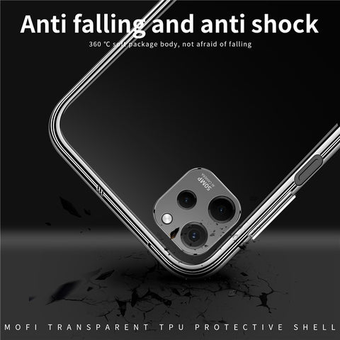 MOFI Crystal Clear Case for Huawei nova Y61 4G Protective Phone Shell Anti-Fall Shockproof TPU Cover