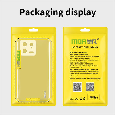 MOFI for Xiaomi 13 5G Flexible TPU Phone Case Scratch-resistant High Transparency Protective Cover