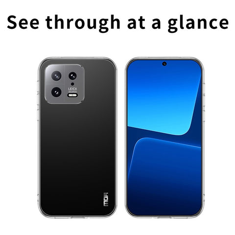 MOFI for Xiaomi 13 5G Flexible TPU Phone Case Scratch-resistant High Transparency Protective Cover