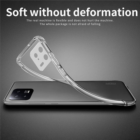 MOFI for Xiaomi 13 5G Flexible TPU Phone Case Scratch-resistant High Transparency Protective Cover