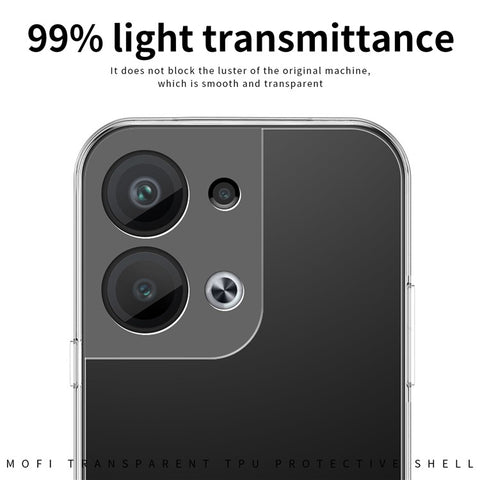 MOFI Back Shell for Oppo Reno9 Pro+ 5G, Shock-absorbing TPU Phone Case High Transparency Protective Cover