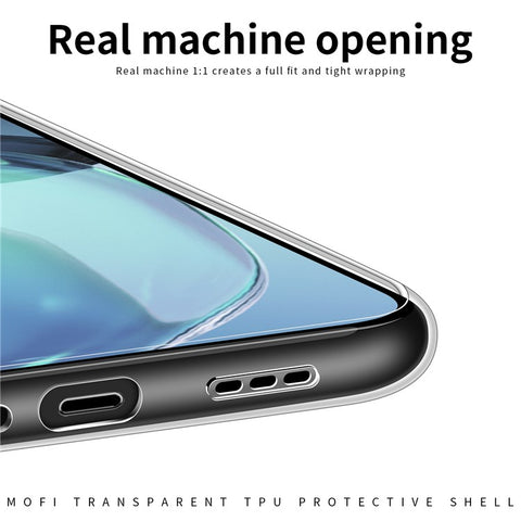 MOFI Transparent Soft TPU Phone Case for Motorola Moto G72 4G, Anti-scratch Shockproof Mobile Phone Back Cover