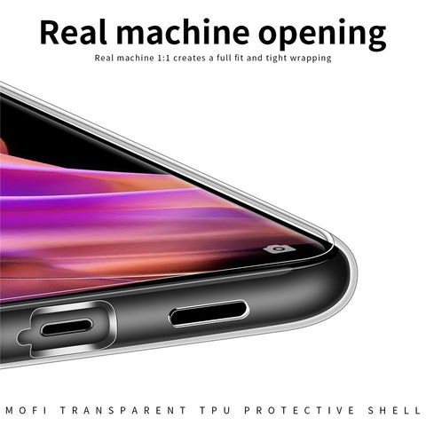 MOFI Transparent Phone Case For Oppo Reno9 5G / Reno9 Pro 5G, Shockproof TPU Mobile Phone Cover