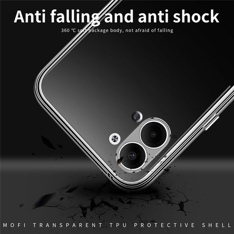 MOFI Transparent Phone Case For Oppo Reno9 5G / Reno9 Pro 5G, Shockproof TPU Mobile Phone Cover