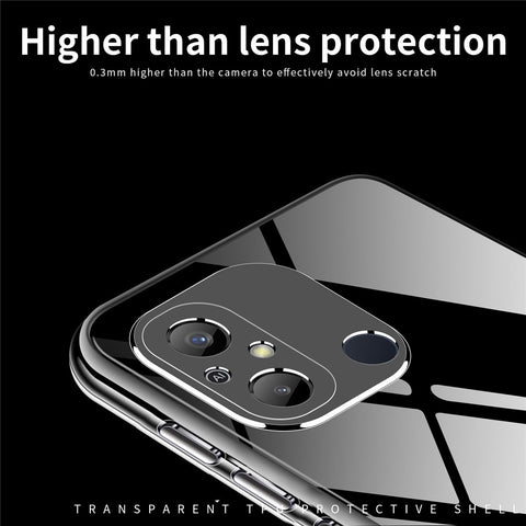 MOFI TPU Transparent Phone Case for Xiaomi Redmi 12C 4G, Cellphone Back Protector Cover