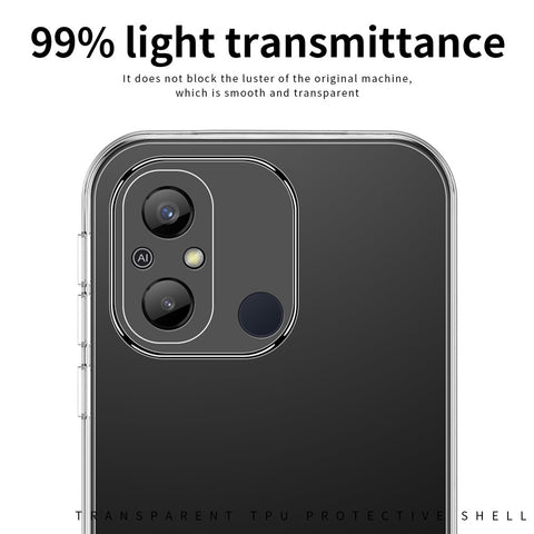 MOFI TPU Transparent Phone Case for Xiaomi Redmi 12C 4G, Cellphone Back Protector Cover