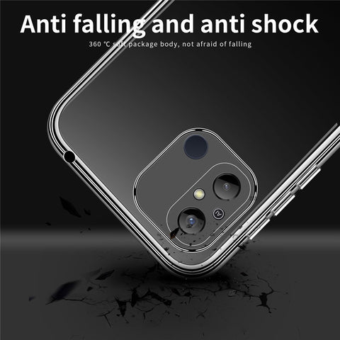 MOFI TPU Transparent Phone Case for Xiaomi Redmi 12C 4G, Cellphone Back Protector Cover