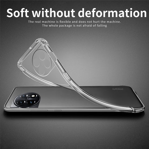 MOFI for OnePlus 11R 5G / Ace 2 5G Transparent Phone Case Flexible TPU Drop-proof Cell Phone Cover