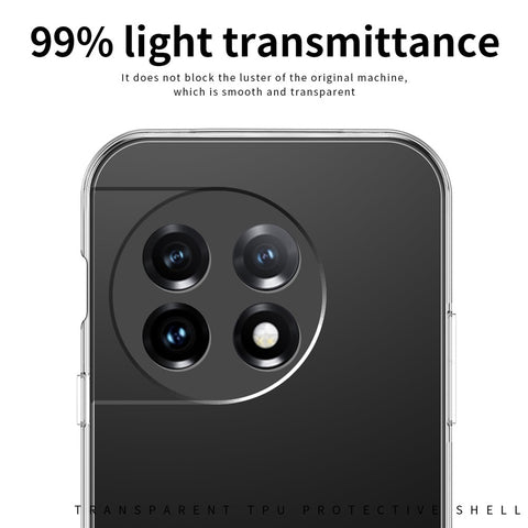 MOFI for OnePlus 11R 5G / Ace 2 5G Transparent Phone Case Flexible TPU Drop-proof Cell Phone Cover
