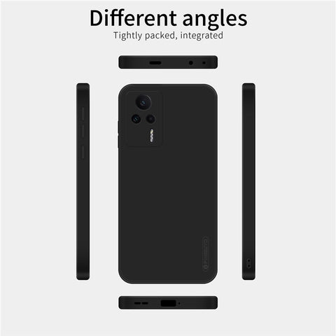 PINWUYO For Xiaomi Redmi K60E 5G TPU Phone Case Fiber Flocking Lining Precise Cutouts Cover