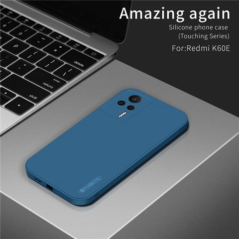 PINWUYO For Xiaomi Redmi K60E 5G TPU Phone Case Fiber Flocking Lining Precise Cutouts Cover