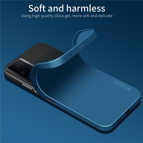 PINWUYO For Xiaomi Redmi K60E 5G TPU Phone Case Fiber Flocking Lining Precise Cutouts Cover