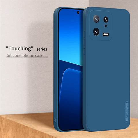PINWUYO JK TPU-2 Series TPU Phone Case for Xiaomi 13 5G Fiber Flocking Lining Precise Cutouts Cover