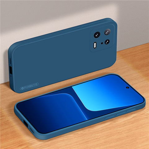 PINWUYO JK TPU-2 Series TPU Phone Case for Xiaomi 13 5G Fiber Flocking Lining Precise Cutouts Cover